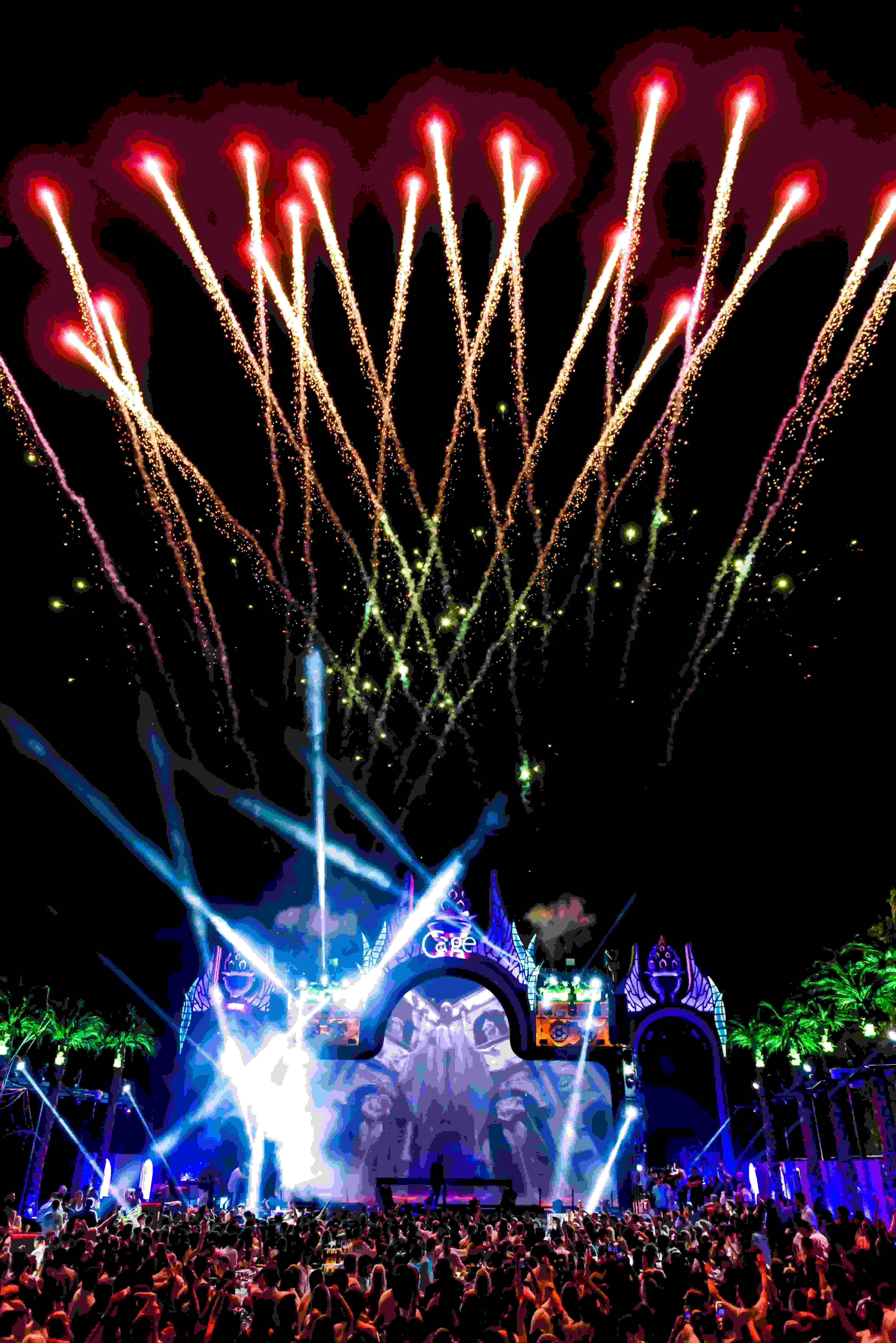 Multicolor lasers and fireworks